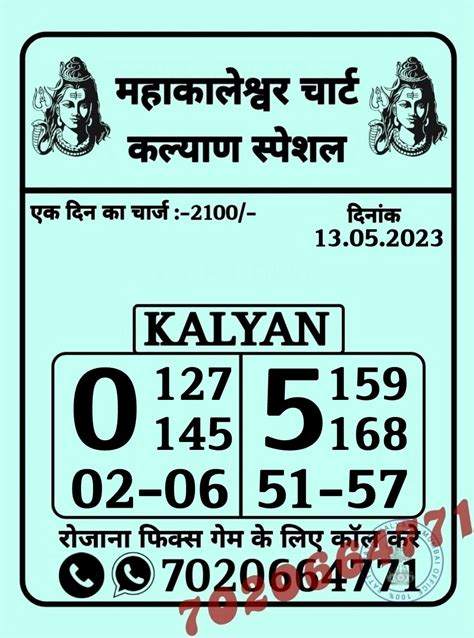 kalyan open today result